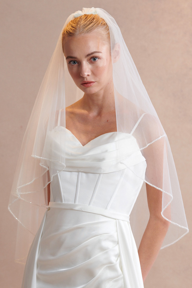Short Length Layered Wedding Veil