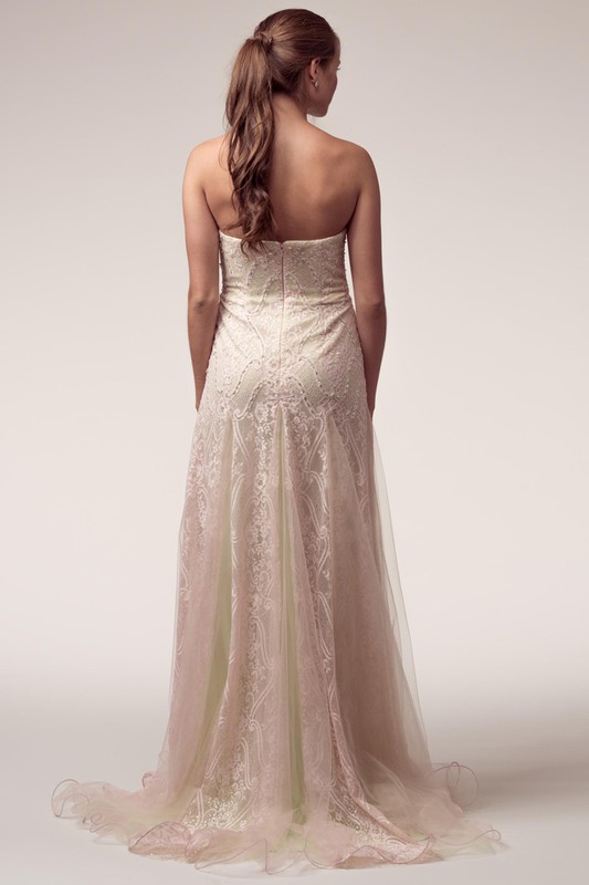 Strapless, Sweetheart Neckline, A Line Gown
