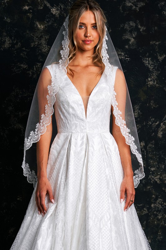 Mid Length Wedding Veil