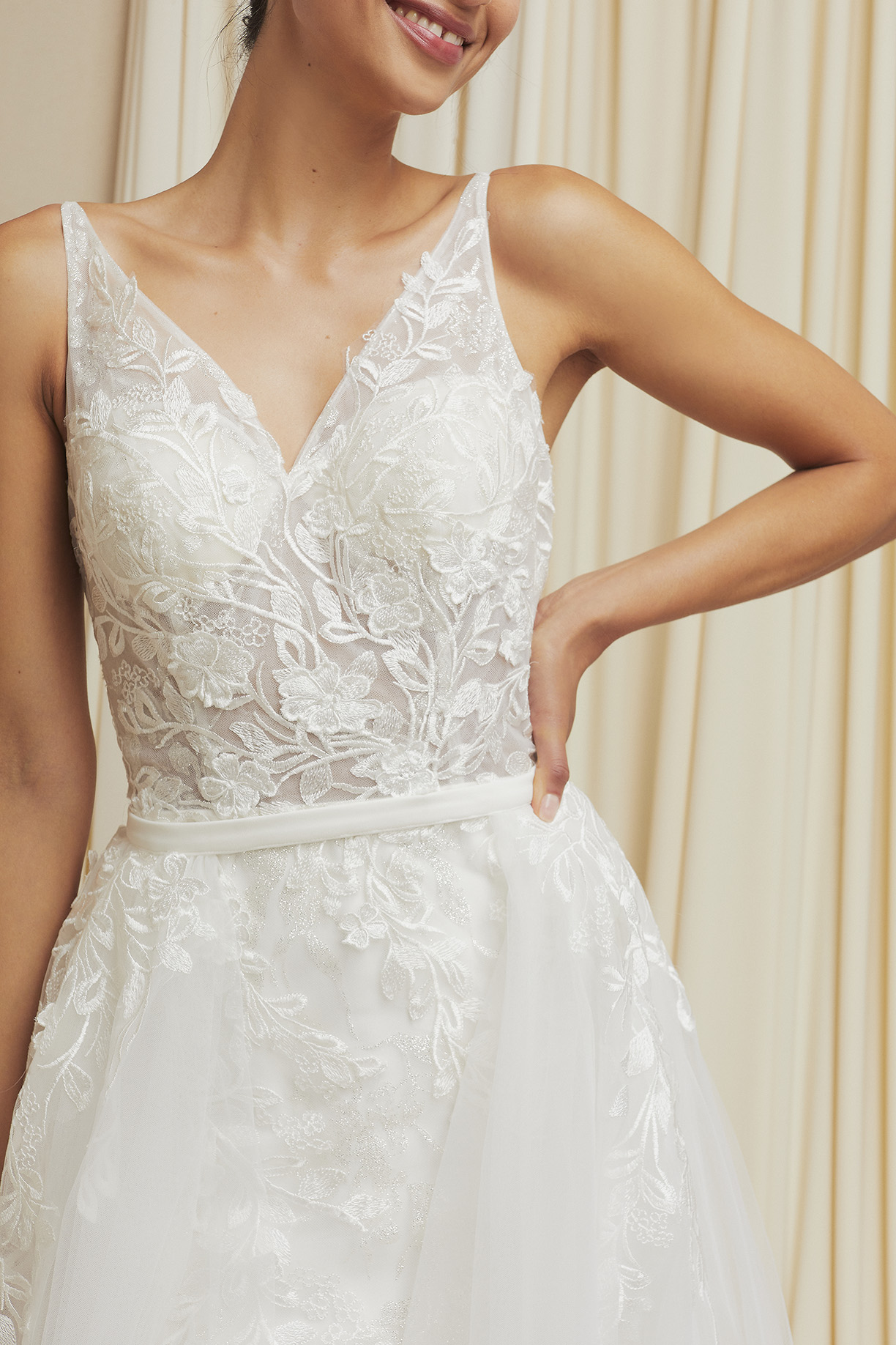 Sleeveless V Neck A Line Dress
