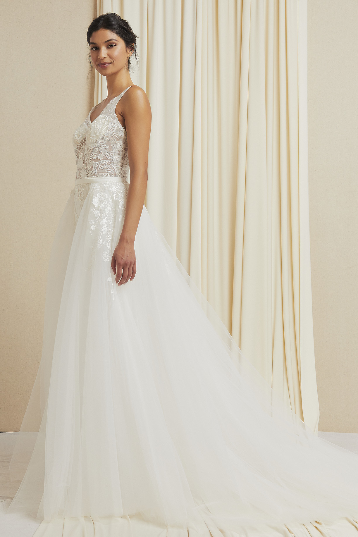 Sleeveless V Neck A Line Dress
