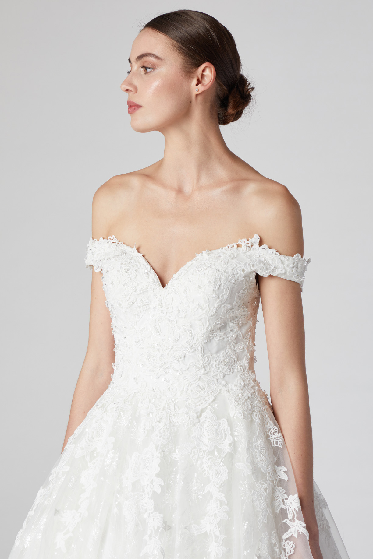 SWEETHEART, OFF-SHOULDER, BALL GOWN