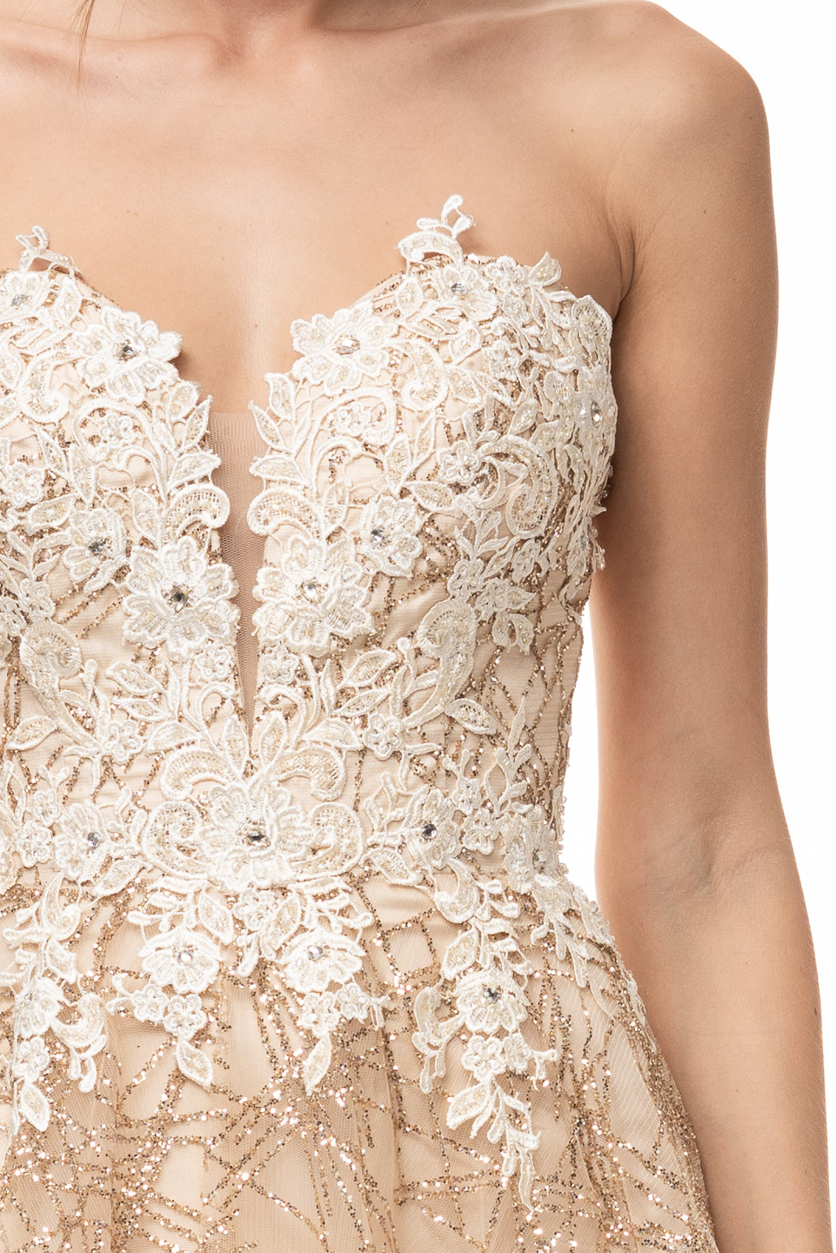 Strapless Sweetheart A Line Dress