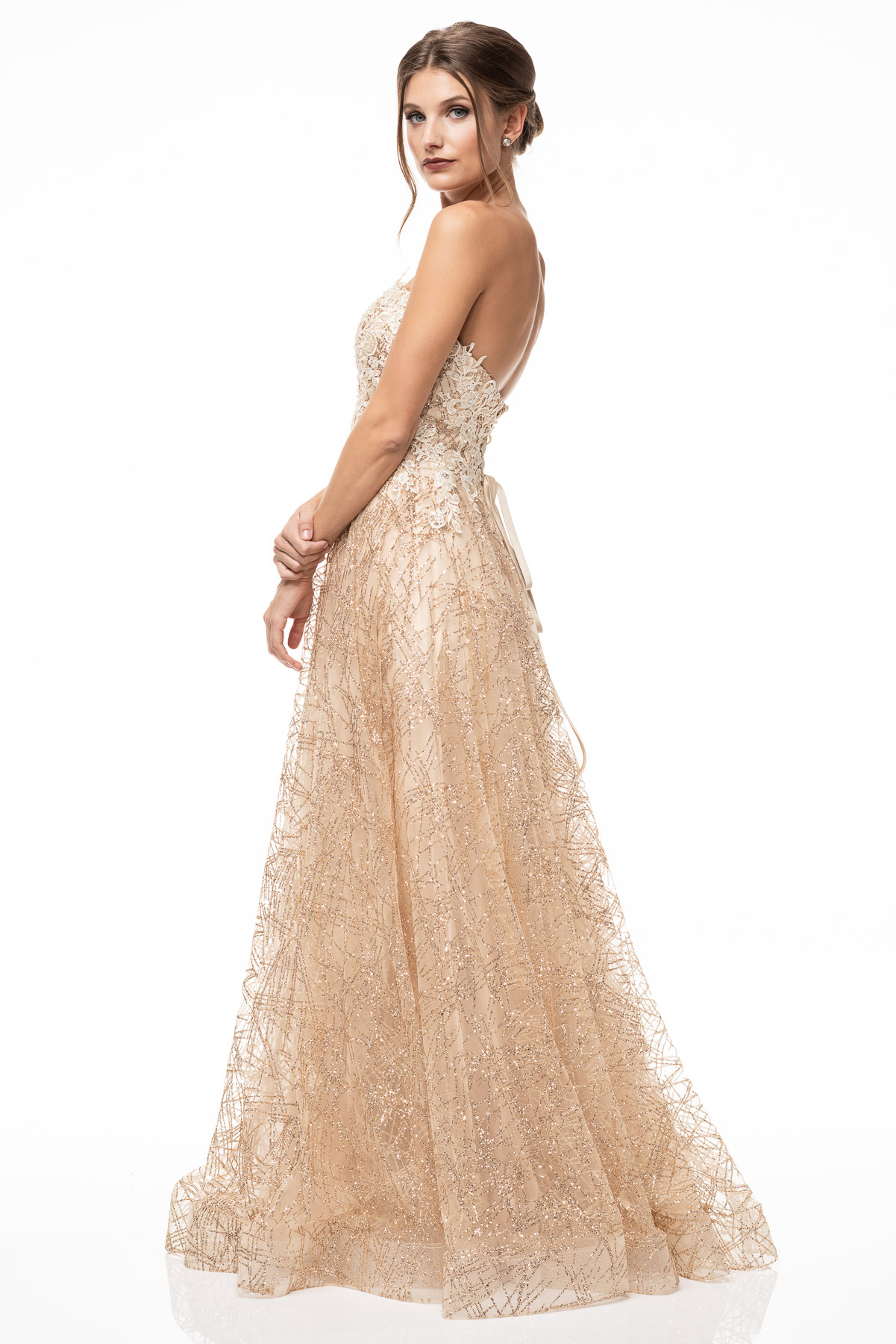 Strapless Sweetheart A Line Dress