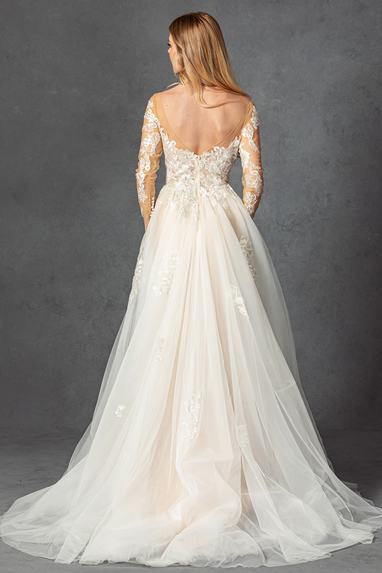 LONG SLEEVE, BATEAU, OVERSKIRT A-LINE