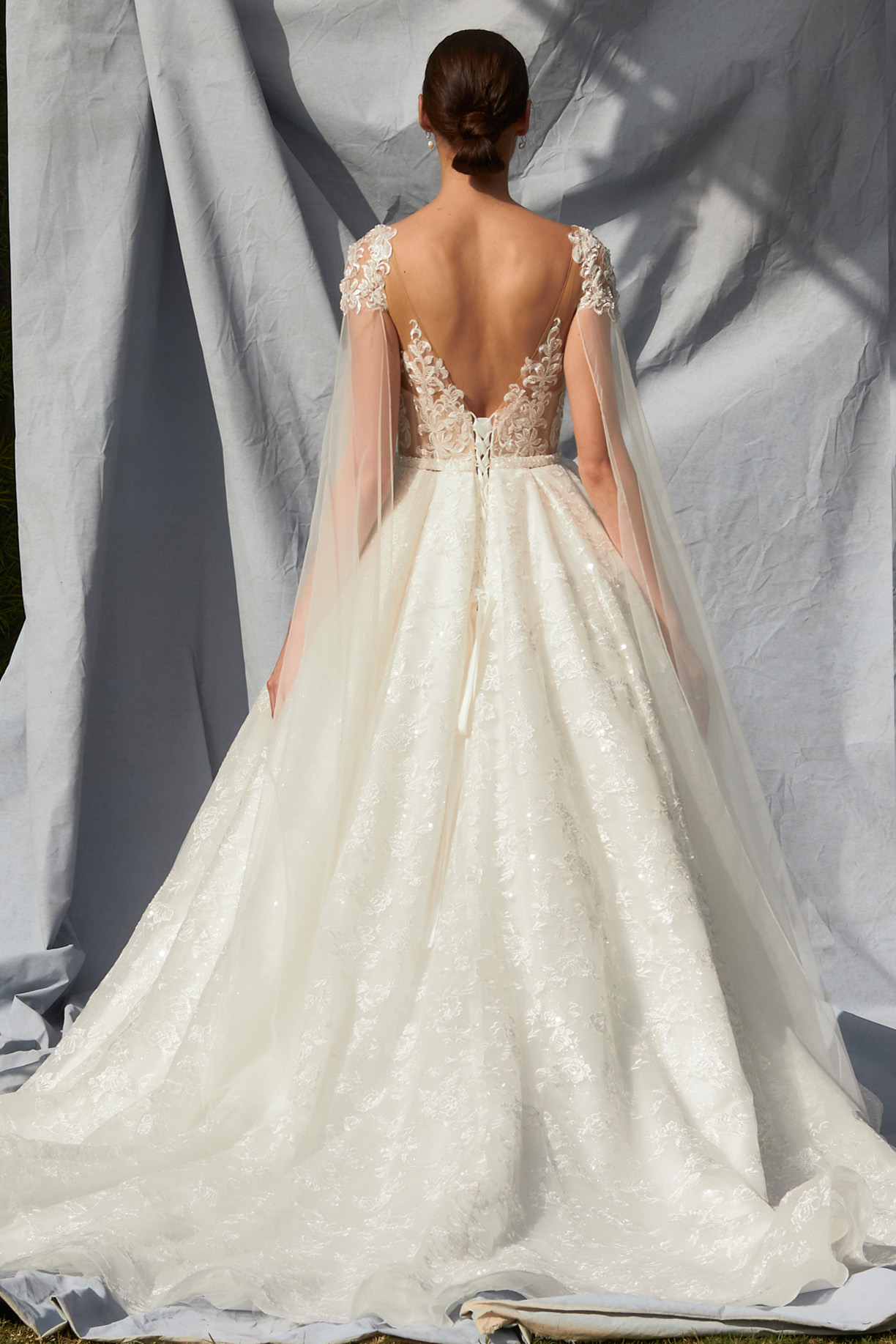 CAP SLEEVES, BATEAU, BALLGOWN