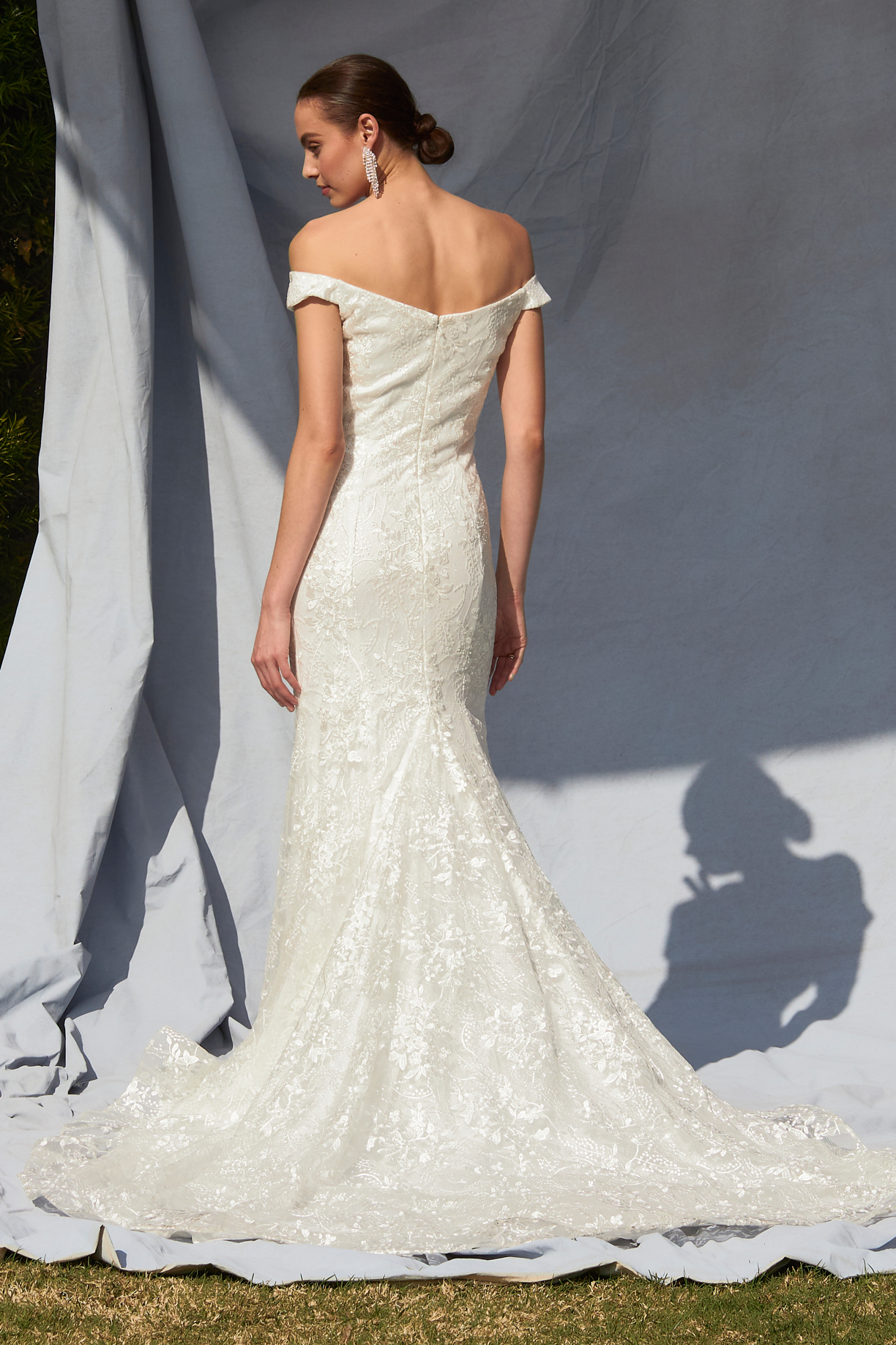 OFF SHOULDER, MERMAID WEDDING DRESS