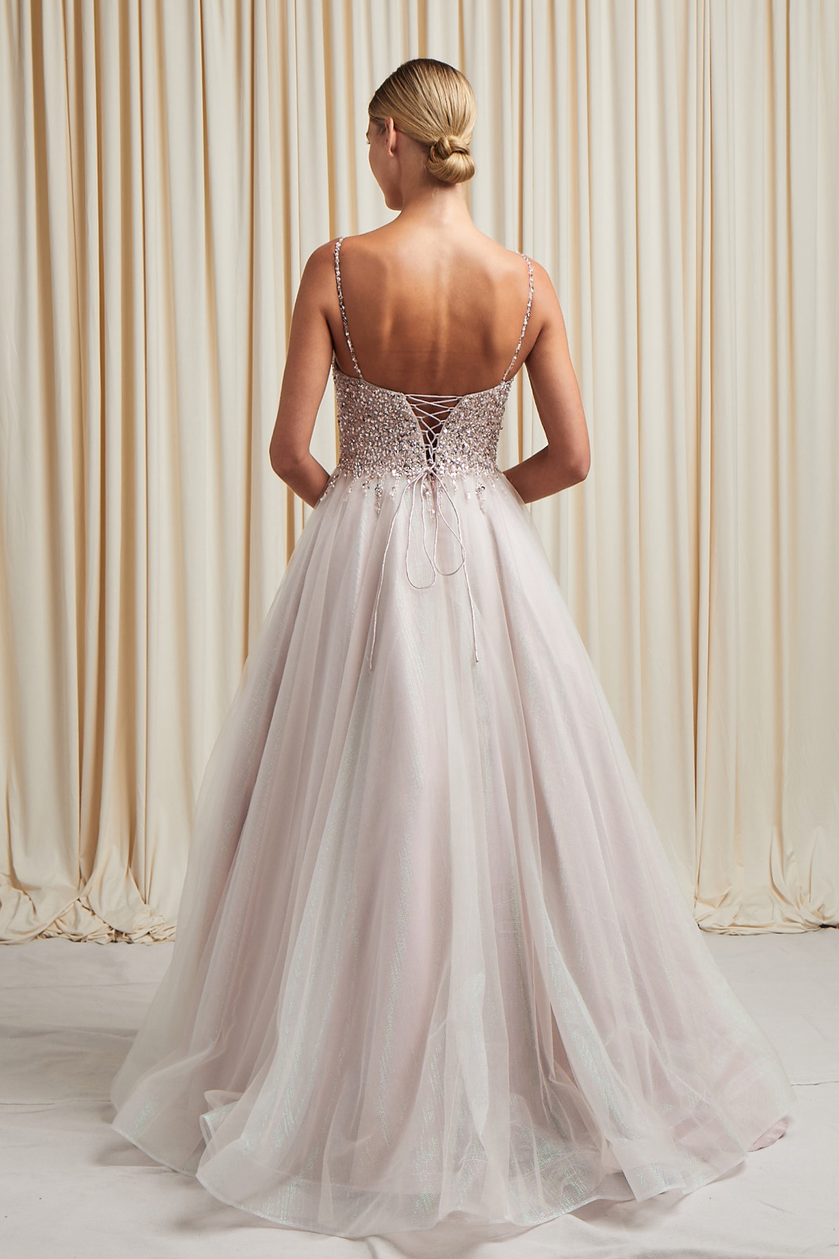 SWEETHEART, STRAPLESS, LACE-UP, BALL GOWN
