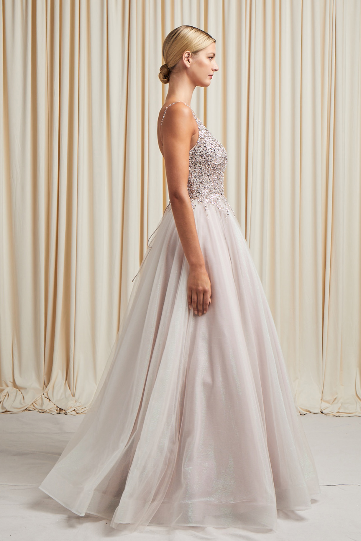 SWEETHEART, STRAPLESS, LACE-UP, BALL GOWN
