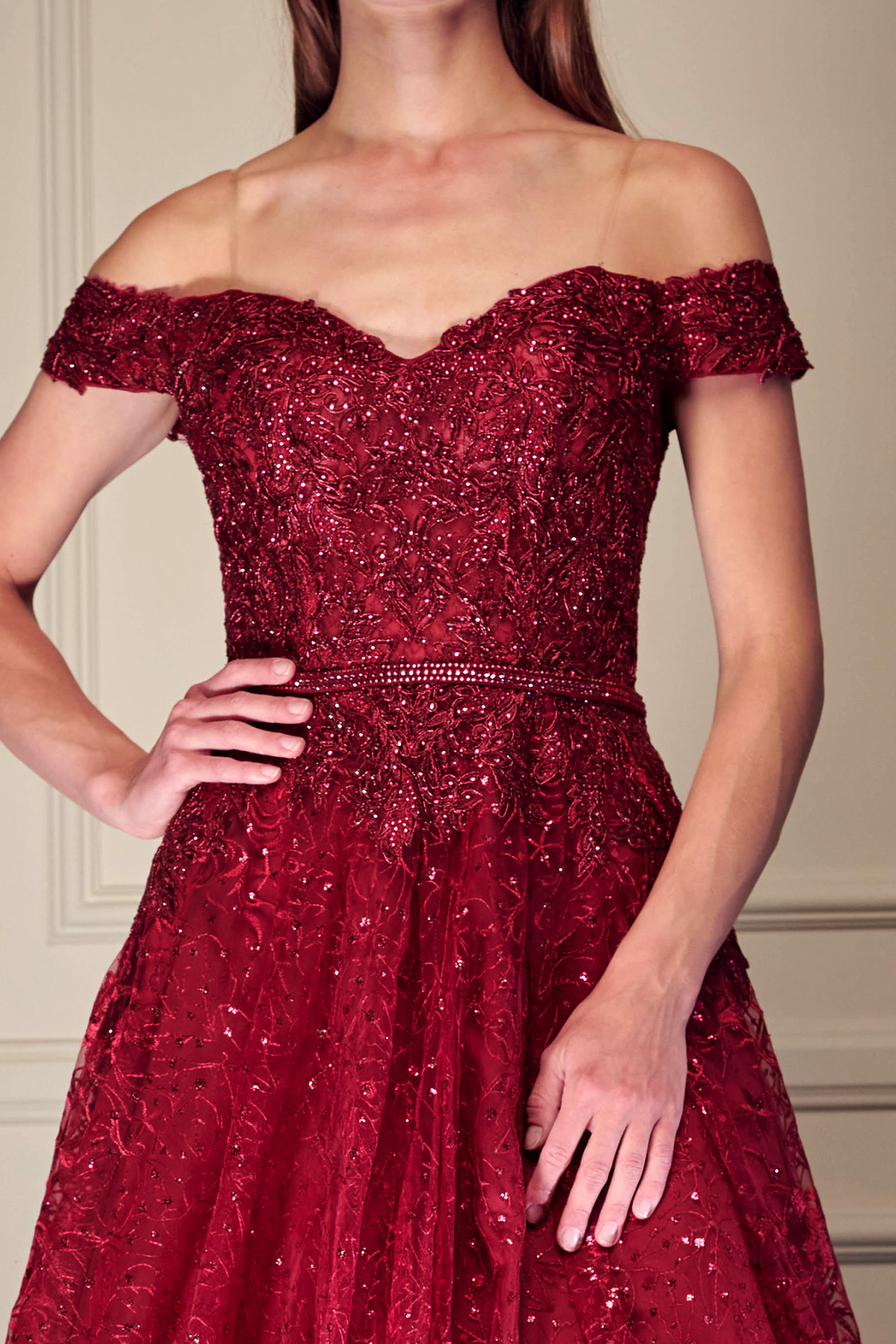OFF-SHOULDER, SWEETHEART, BALL GOWN