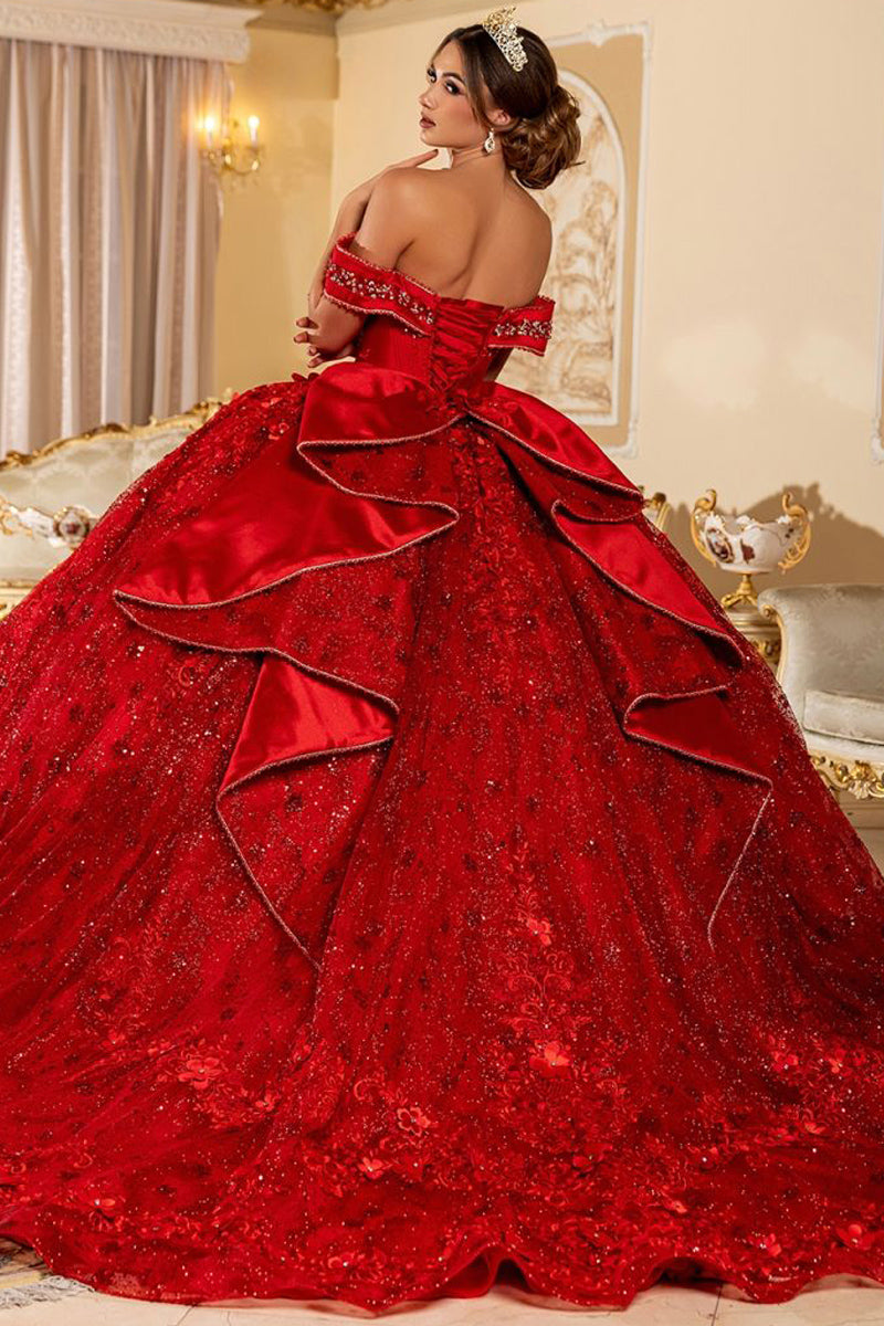 LK277 | Strapless Off the Shoulder Sweetheart Neck Ball Go