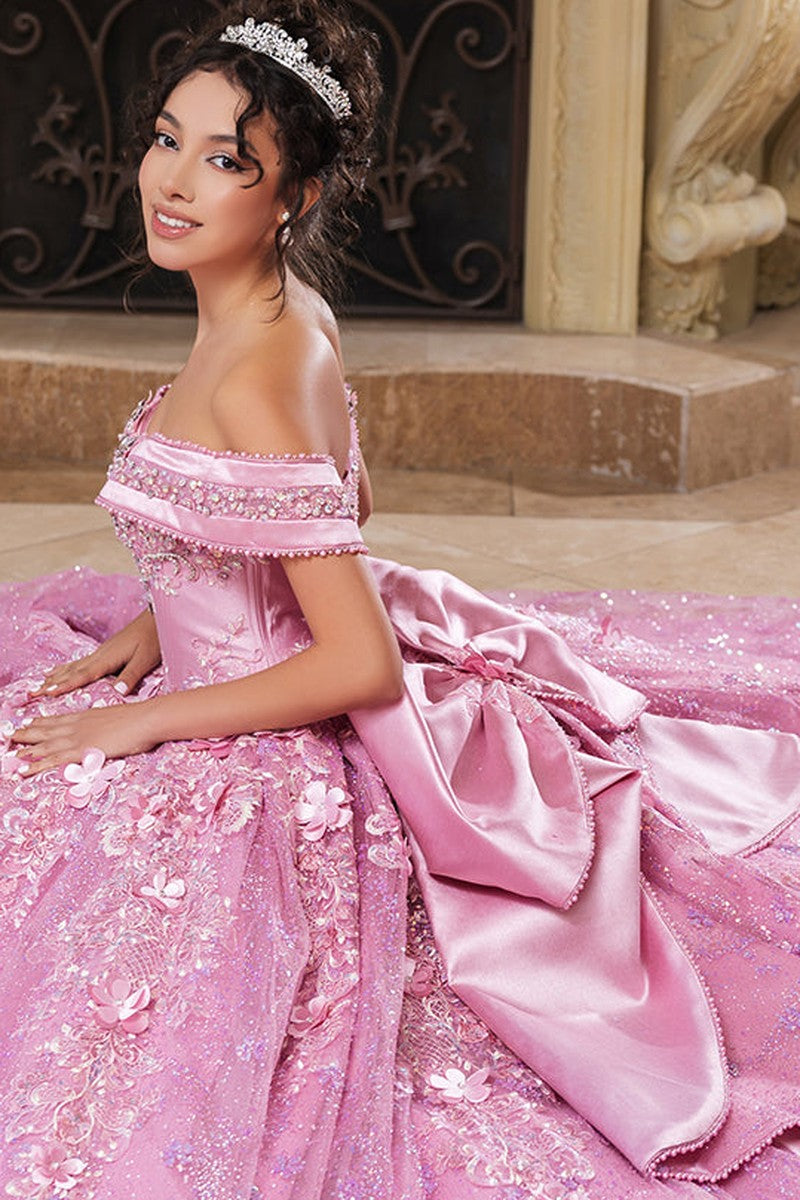 Dusty Rose Sweetheart Beaded Ballgown