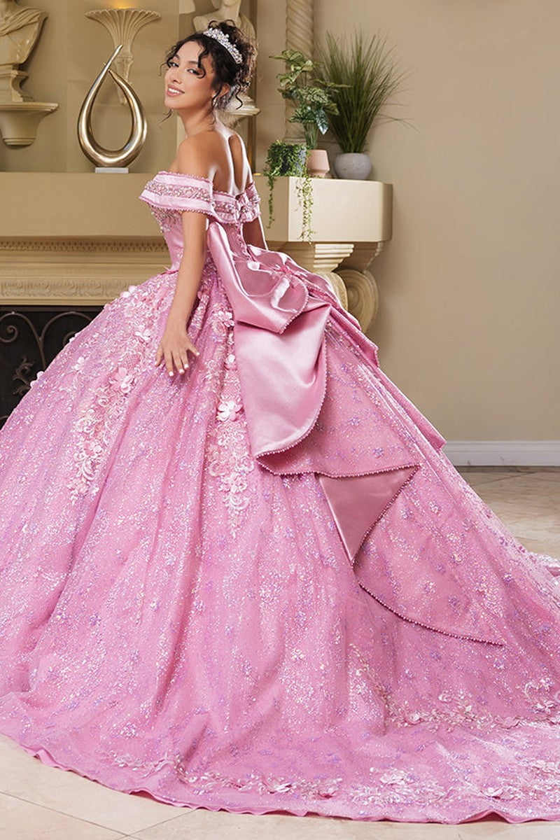 Dusty Rose Sweetheart Beaded Ballgown