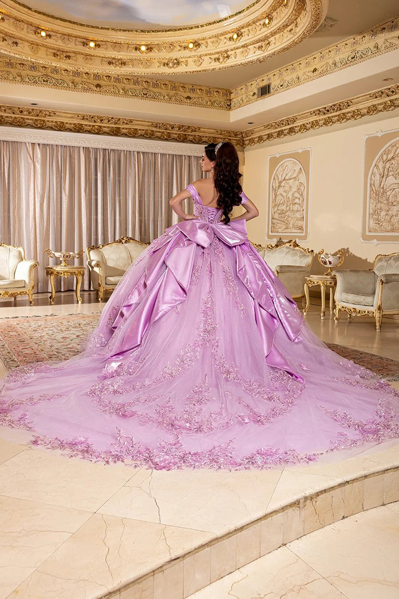 Off-The-Shoulder Embellished Corset Quinceanera Dress – LK305-20