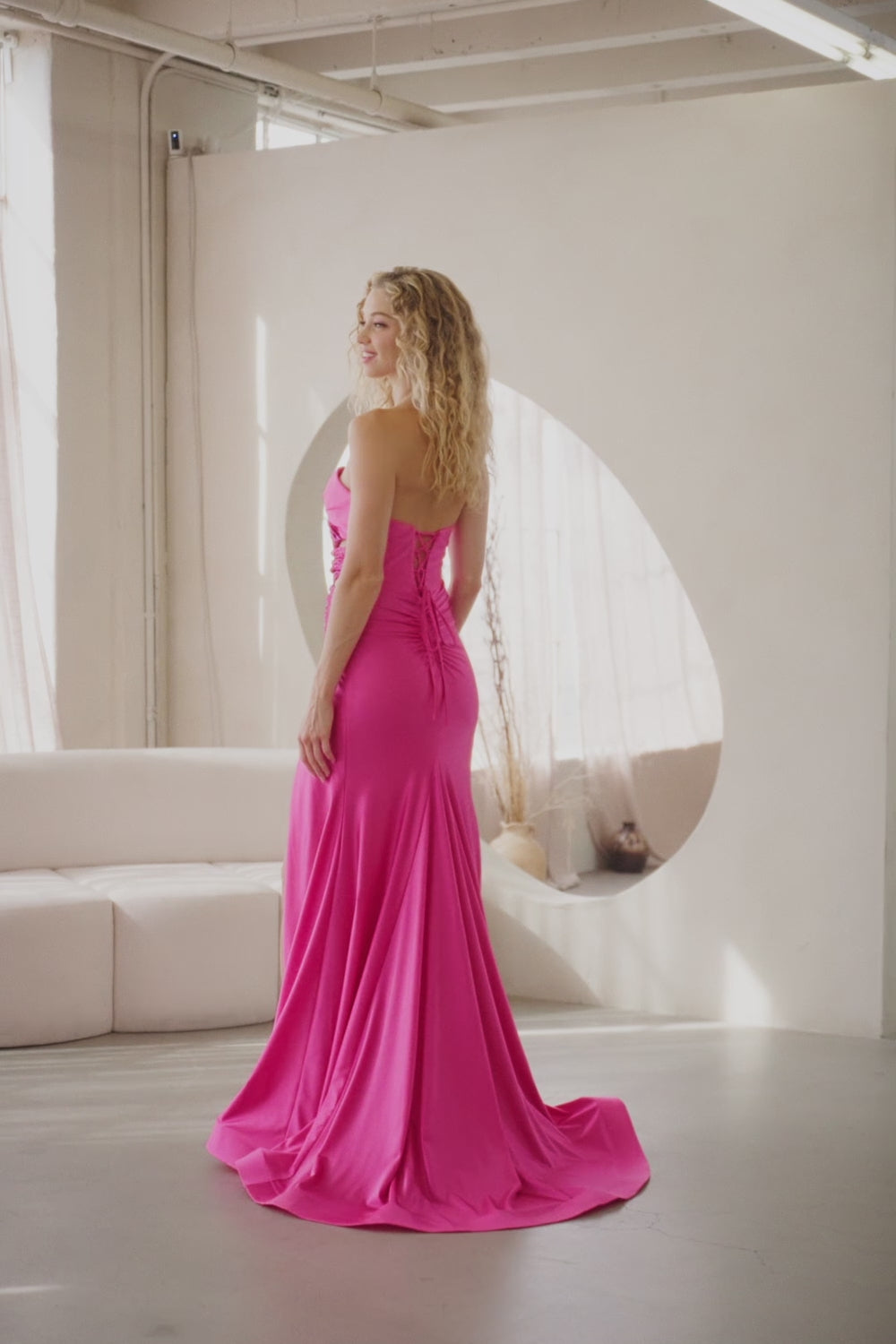 3104-LF | Strapless Sweetheart Rhinestone Embellished Dress