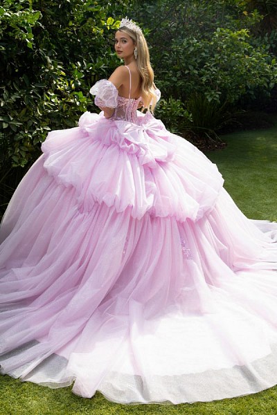 Detached Off Shoulder Puff Sleeve Q...