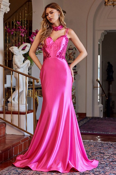 Sleeveless Trumpet Gown w/ Matching...