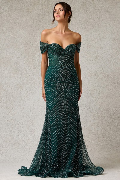 Off Shoulder Sweetheart Bead Works ...