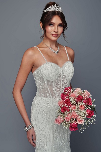 Sleeveless Spaghetti Straps Lace Be...