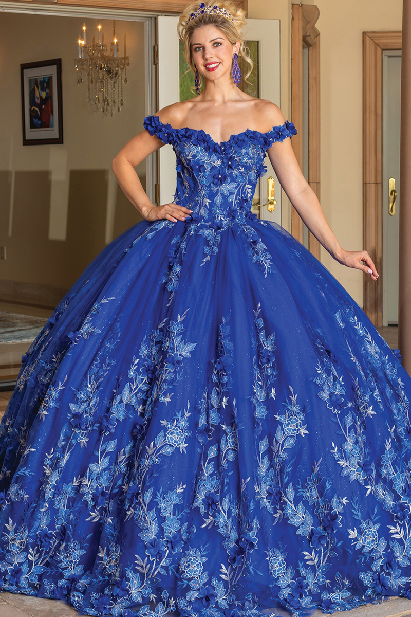 Off Shoulder Two Tone Quinceanera Ball Gown