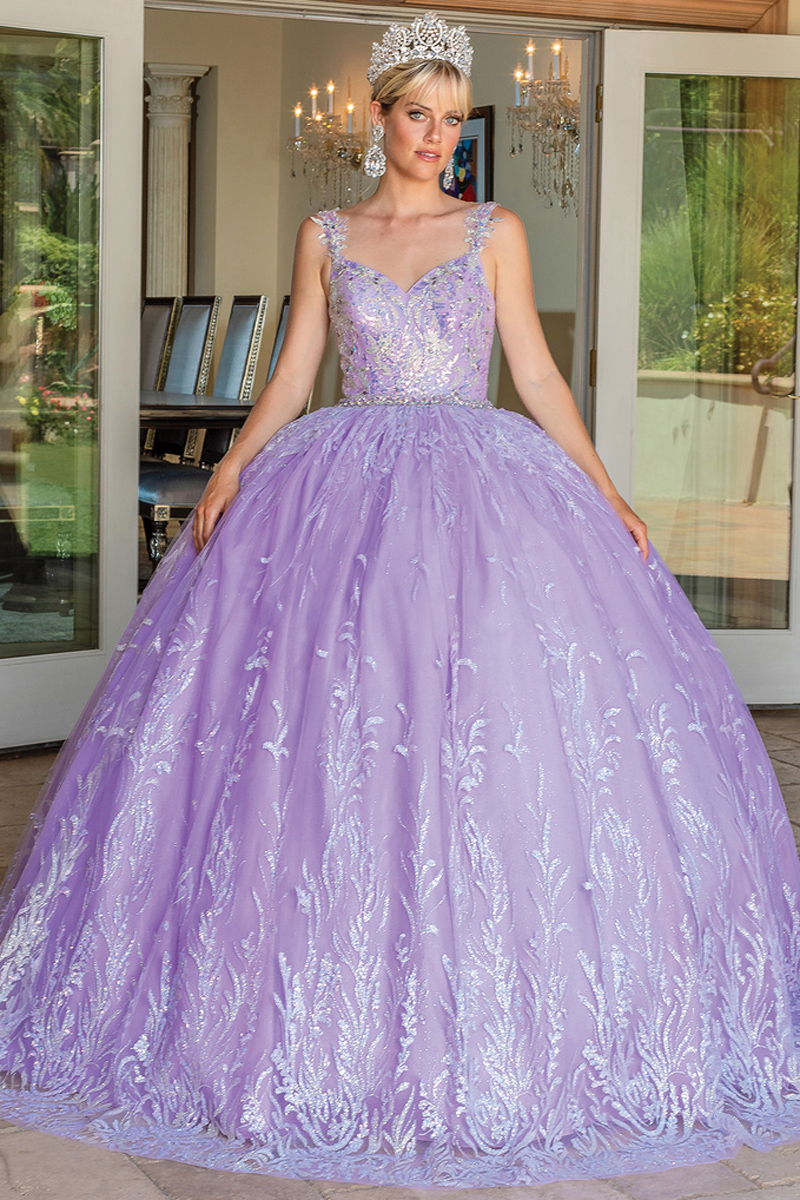 Shoulder Straps Quince Ball Gown