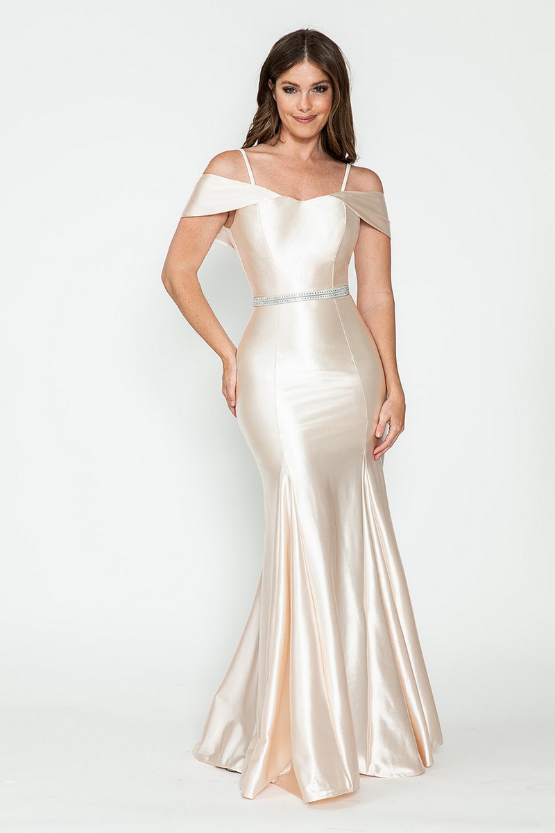 Off-Shoulder Embellished Dress
