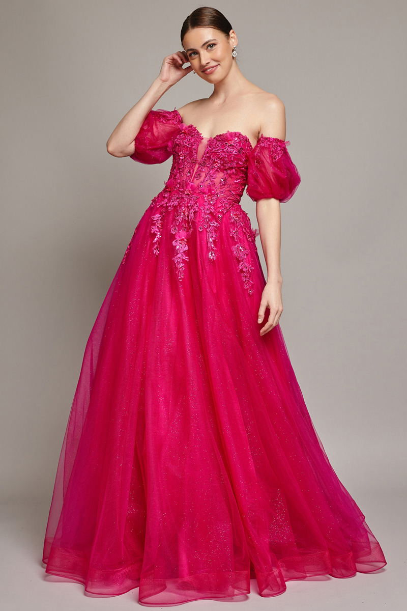 Sweetheart Embroidered A-Line Ball Gown