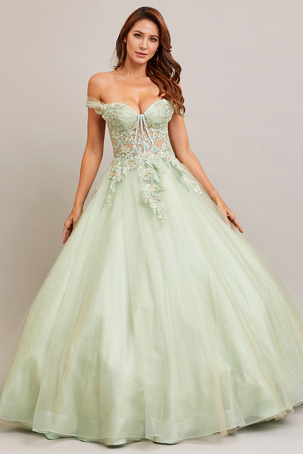 Off Shoulder Sweetheart Quinceanera Ball Gown