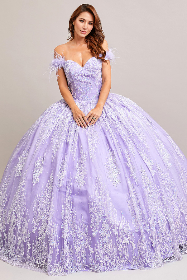 Off Shoulder Sweetheart Top Quinceanera Ball Gown
