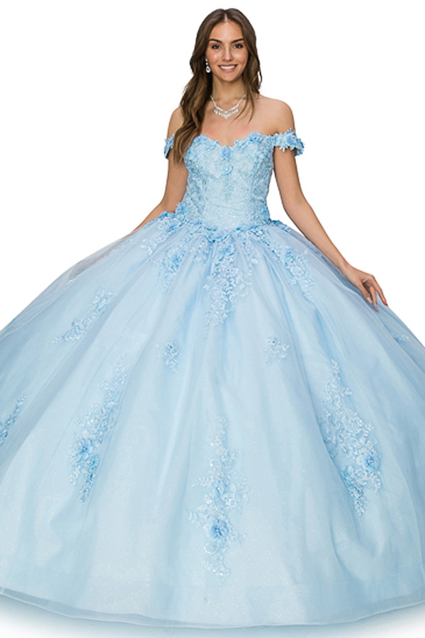 Off Shoulder Embellished Top Quince Ball Gown