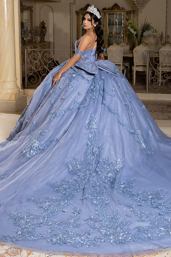 Off the Shoulder Embellished Quinceanera Ball Gown