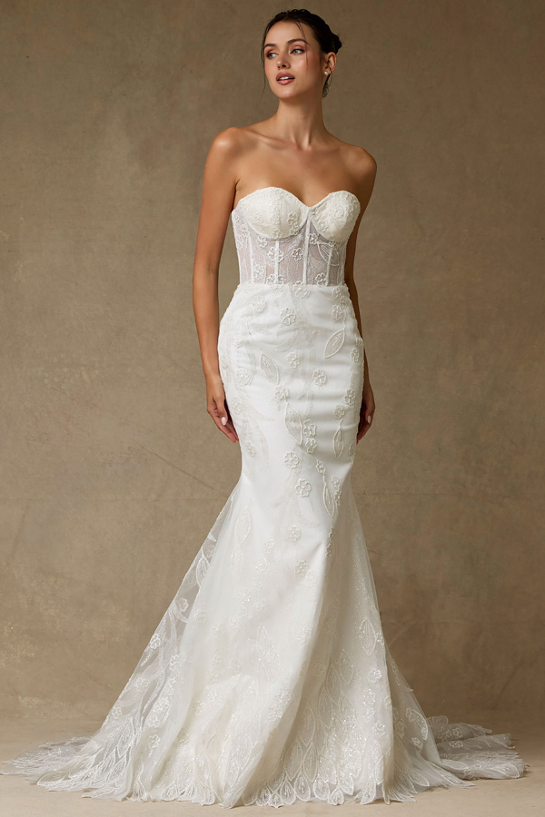 Strapless/Sleeveless Mermaid Wedding Gown