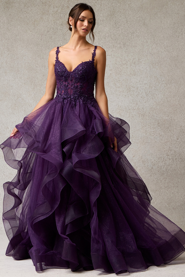 Sleeveless Lace Shoulder Strap A Line Dress