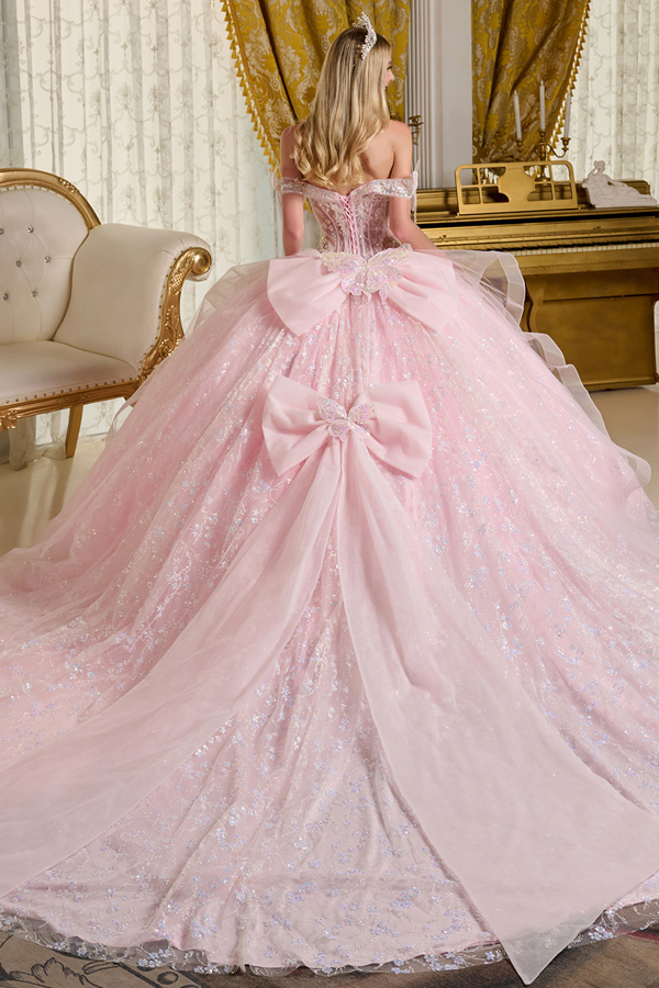 Sweetheart Butterfly Applique Ballgown