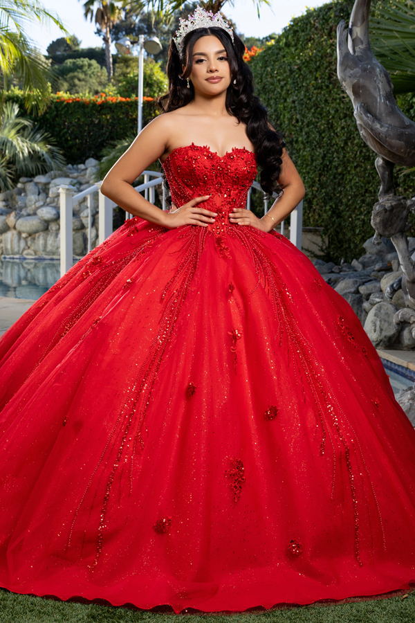 Sweetheart Jewel/Pearl Embellished Ball Gown