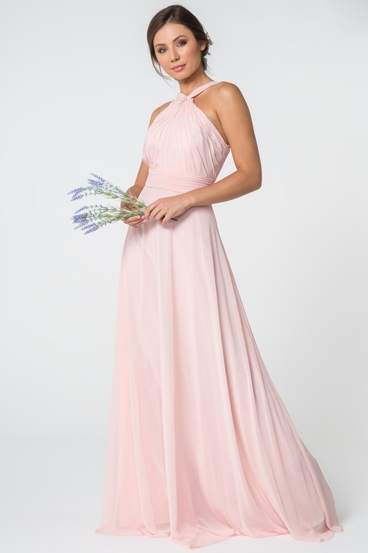 Ruched Top A Line Bridesmaid Dress