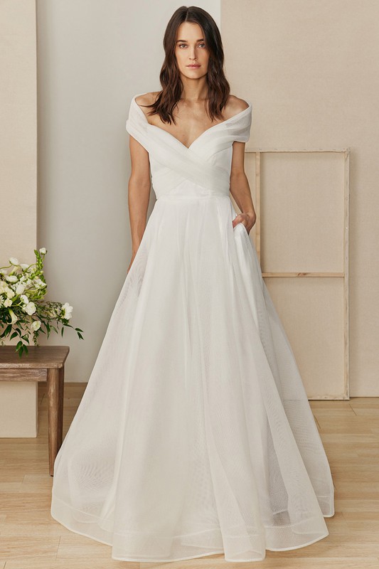 Off Shoulder Sweetheart Neckline Ball Soft Gown