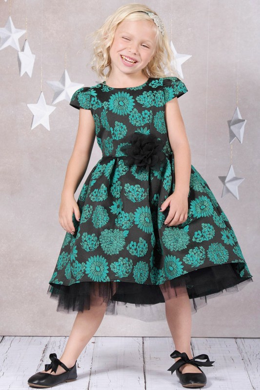 Peek-A-Boo Tulle High-Low Dress Collection 