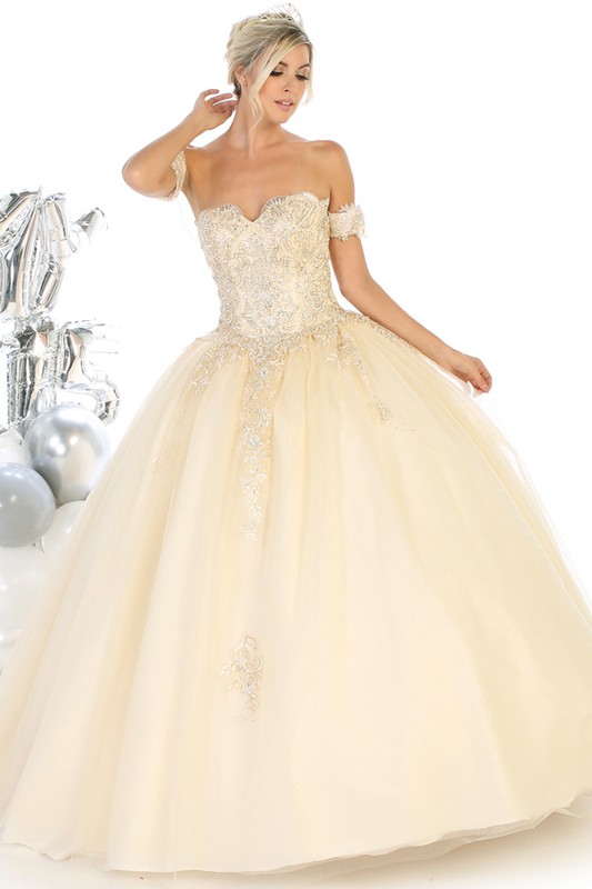 Quinceanera Dress with Matching Arm Band