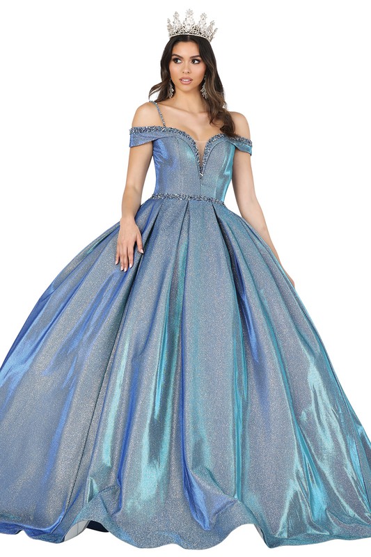 Metallic Quinceanera Dress