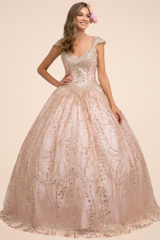 Glitter Quinceanera Dress