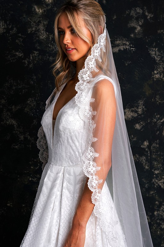 Laced Wedding Veil