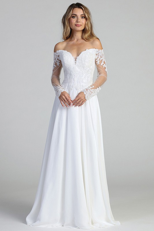 Sweetheart Strapless Lace Top Bridal Gown