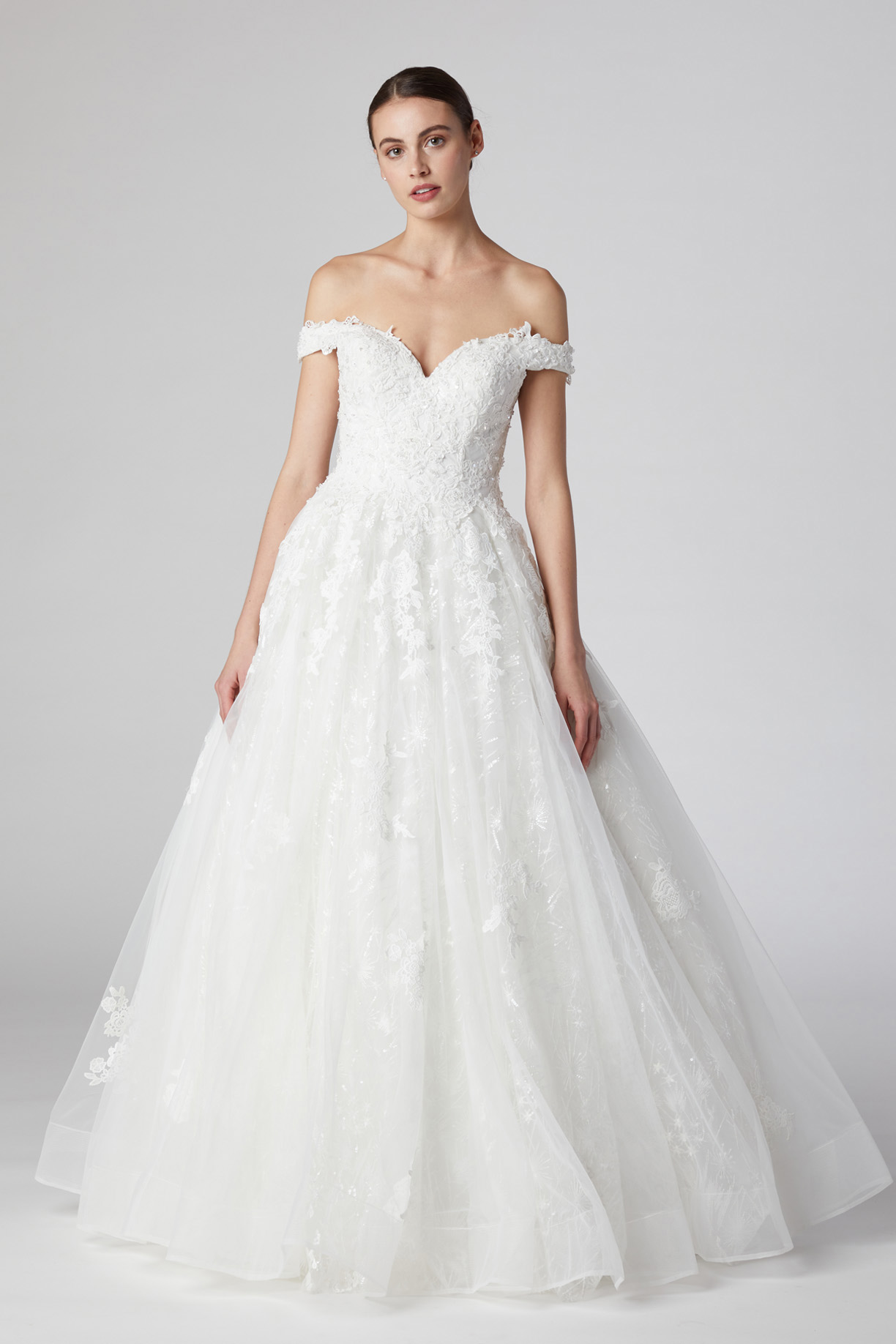 SWEETHEART, OFF-SHOULDER, BALL GOWN