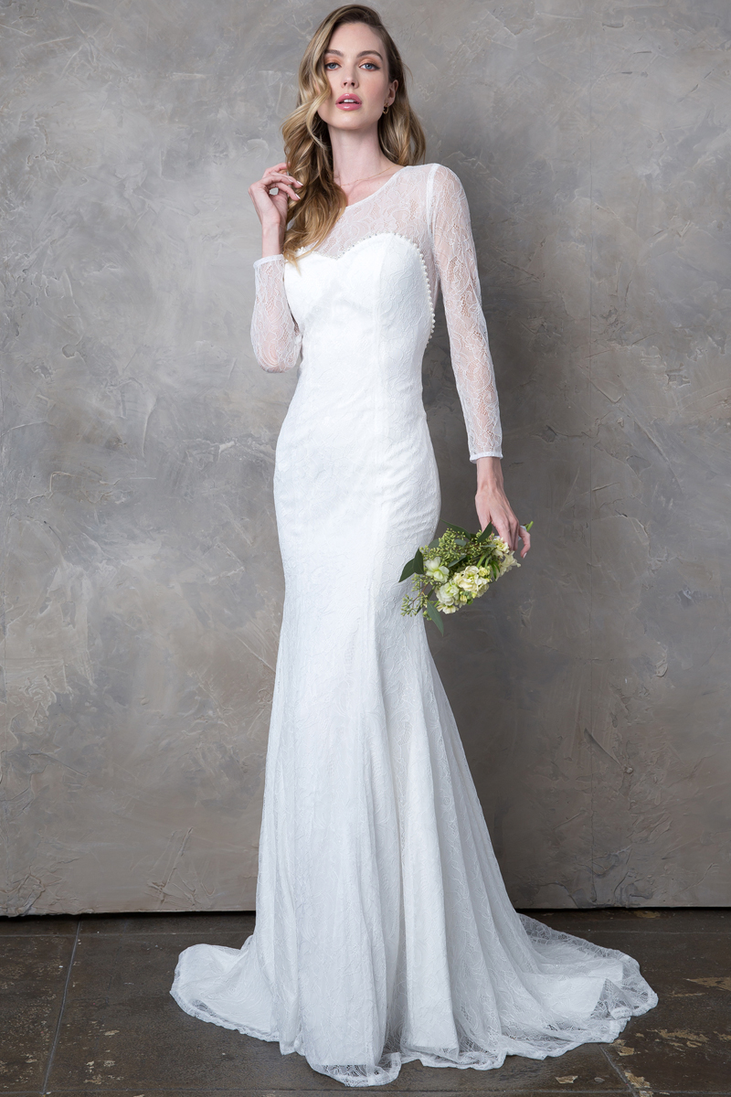 Long Sleeve Lace Wedding Dress