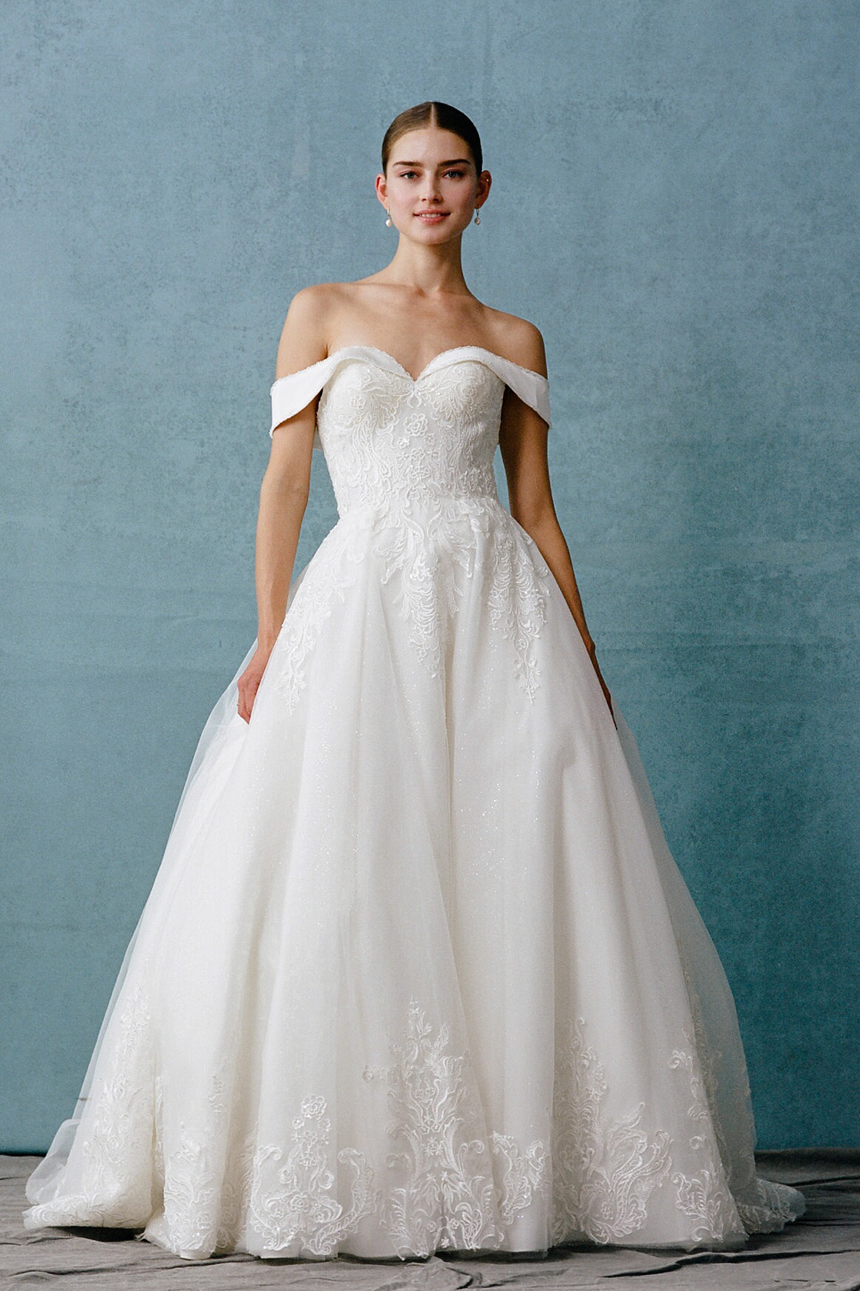 OFF SHOULDER, SWEETHEART, BRIDAL GOWN