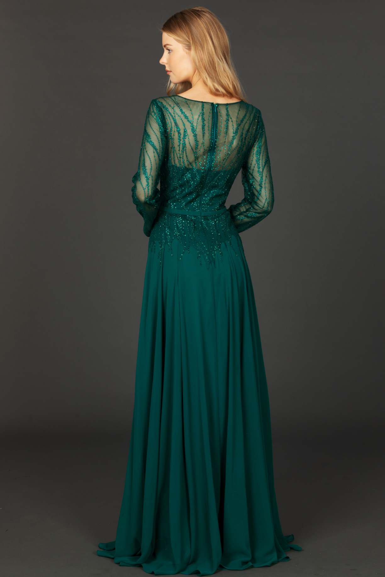 LONG SLEEVES, BATEAU, A-LINE