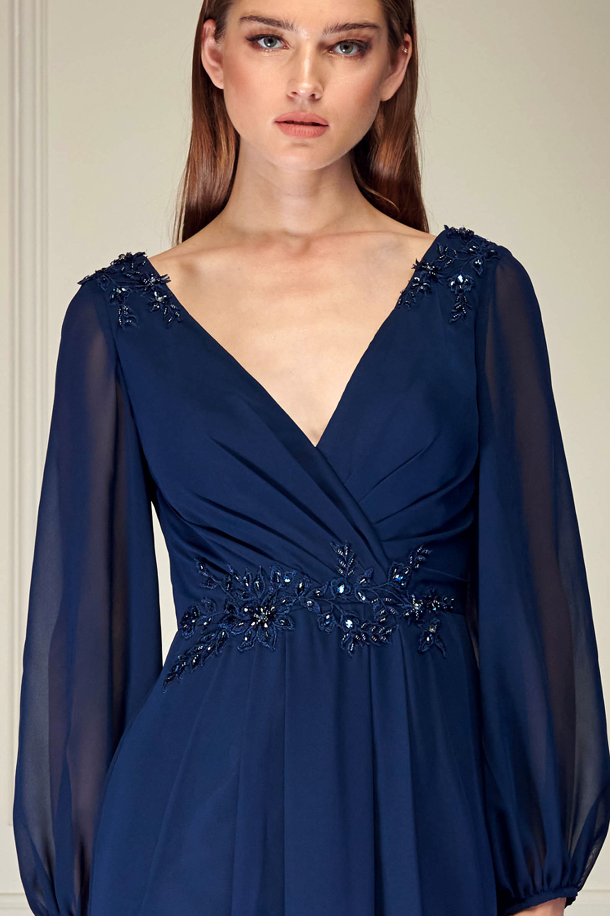 LONG SLEEVE, SWEETHEART, SHEATH DRESS