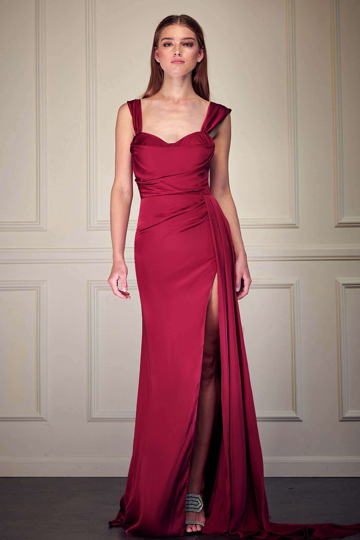 OFF SHOULDER, SWEETHEART, SHEATH DRESS