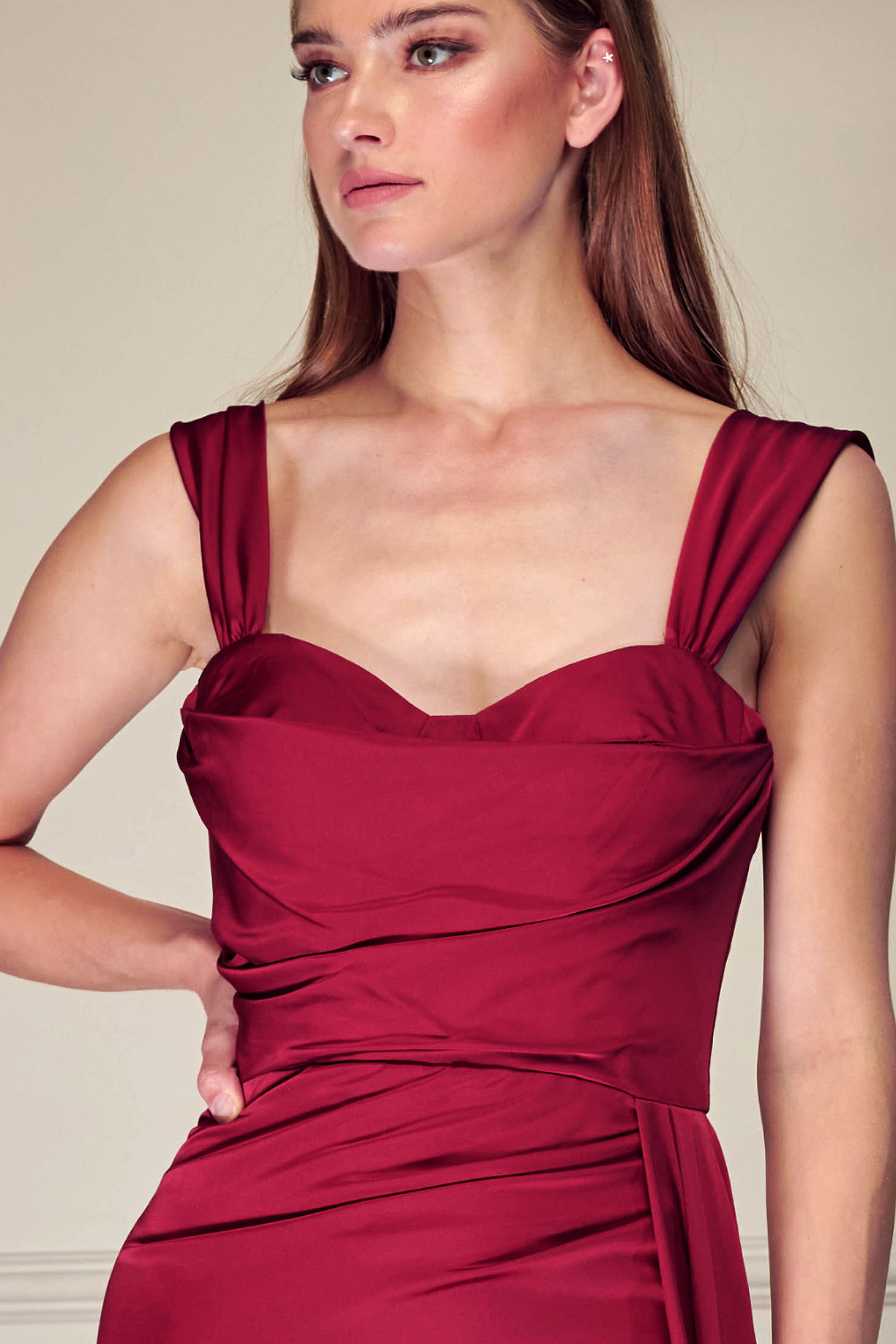 OFF SHOULDER, SWEETHEART, SHEATH DRESS